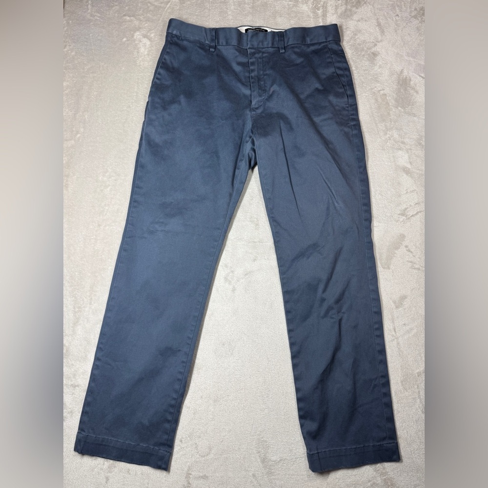 Banana Republic Aiden Slim Fit Blue Cotton Blend Chino Office Pants Size 32x30